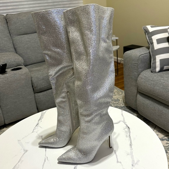 INC Over the Knee Rhinestone Boots - Picture 4 of 8